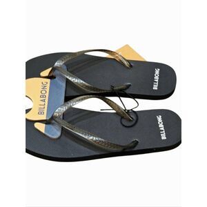 Billabong Fifi Square Toe Flip-Flop Sandals- Black
